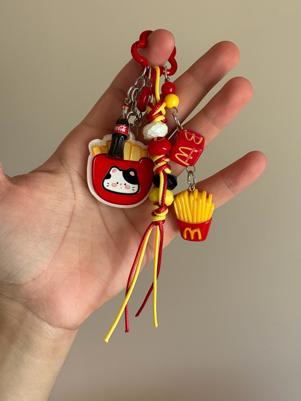 2/$25🎀 Fast Food Themed Keychain Bag Charm